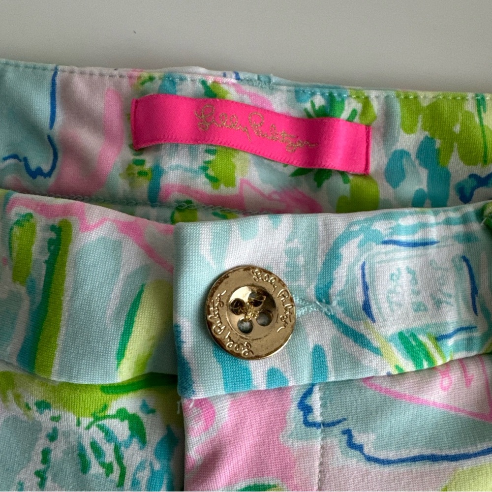 Lilly Pulitzer Women's Beaumont Honda Classic French Toile Golf Shorts Sz 2 - Picture 3 of 9